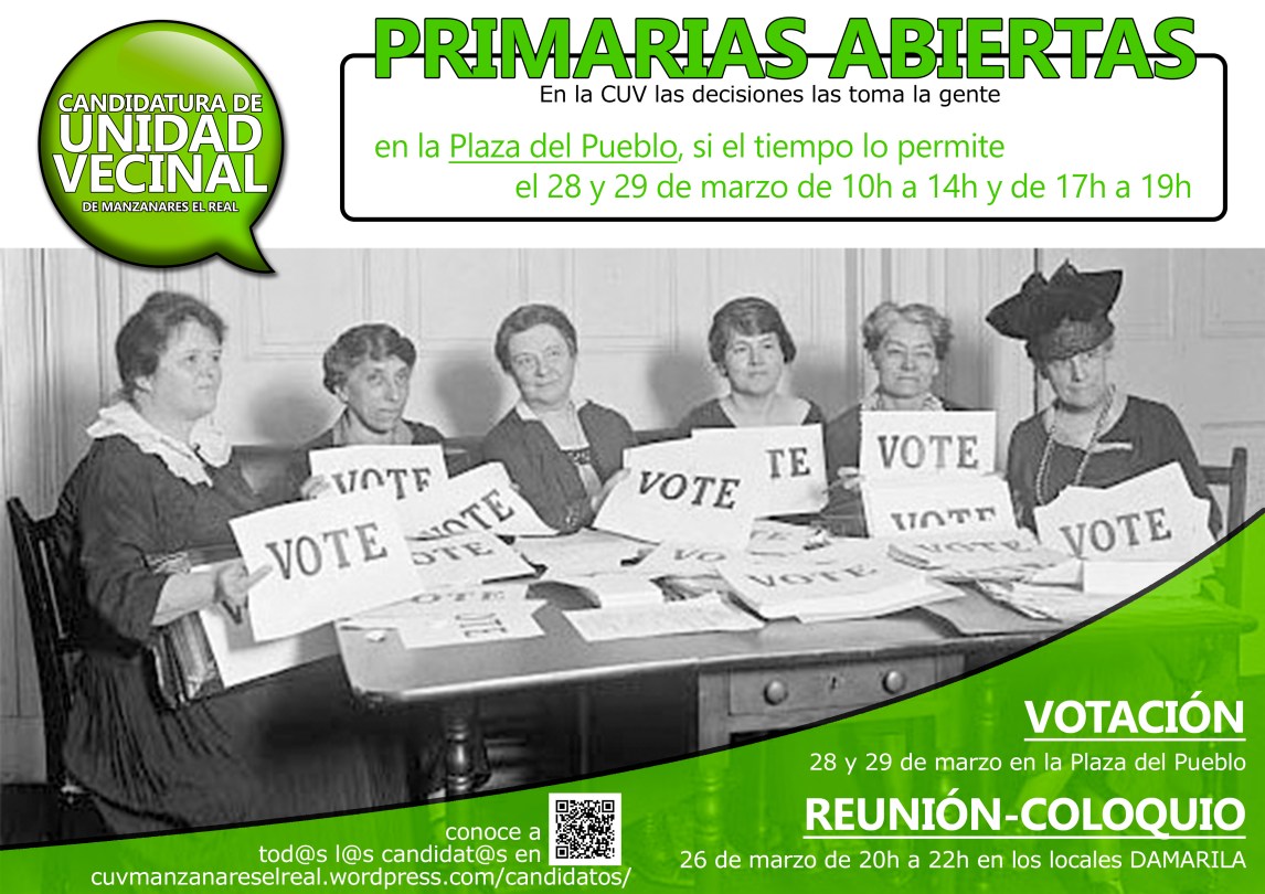 Cartel votación primarias