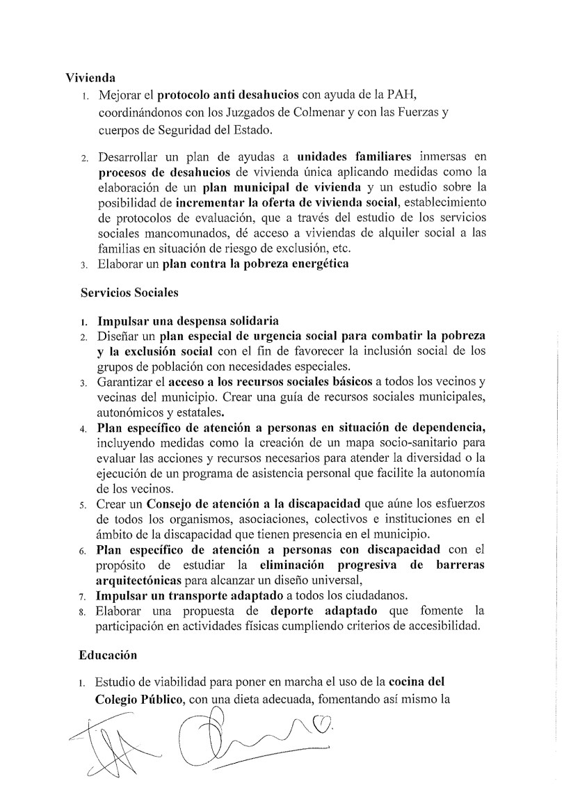 Acuerdo programático 6