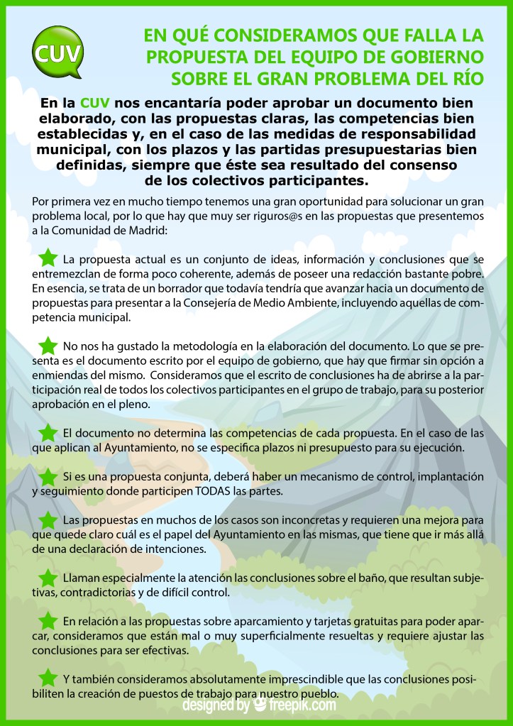 Comunicado resolución río